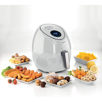 Kenwood Digital Air Fryer XXL 5.5L 2.4KG 1800W with Rapid Hot Air Circulation, HFP50.000WH, White