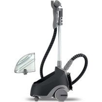 Kenwood Garment Steamer 1500W with 2L, Rotary Wheels, Folding Rack, Trouser Press, Glove GSP65.500BK Black