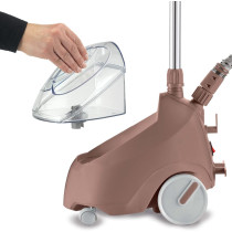 Kenwood Garment Steamer 1500W With 2L Water Tank Capacity, Rotary Wheels, Folding Rack, TroUSer Press, Glove Gsp65.500Pk Pink