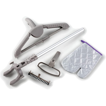 Kenwood Garment Steamer 1500W With 2L Water Tank Capacity, Rotary Wheels, Folding Rack, TroUSer Press, Glove Gsp65.500Pk Pink