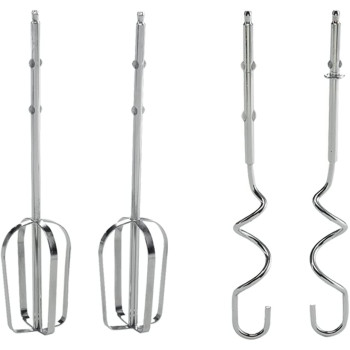 Kenwood Hand Mixer (Electric Whisk) 300W with 5 Speeds + Turbo Button, Twin Stainless Steel Kneader and Beater for Mixing, Whipping, Whisking, Kneading HMP20.000WH White