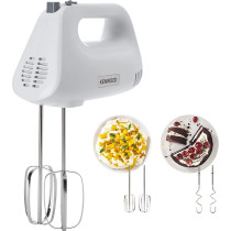 Kenwood Hand Mixer (Electric Whisk) 450W With 5 Speeds + Turbo Button, Twin Stainless Steel Kneader And Beater For Mixing, Whipping, Whisking, Kneading Hmp30.A0Wh White