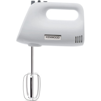 Kenwood Hand Mixer (Electric Whisk) 450W With 5 Speeds + Turbo Button, Twin Stainless Steel Kneader And Beater For Mixing, Whipping, Whisking, Kneading Hmp30.A0Wh White