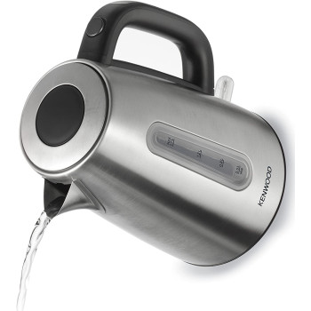 Kenwood Stainless Steel Kettle 1.7L Cordless Electric Kettle 2200W With Auto Shut-Off & Removable Mesh Filter Zjm10.000Ss Silver/Black