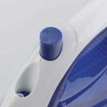 Kenwood Steam Iron 1100W With Non Stick Soleplate, Continuous Steam, Steam Burst, Spray Function Stp01.000Wb White/Blue