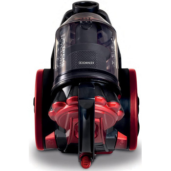 Kenwood Vacuum Cleaner 2000W Multi Cyclonic Bagless Canister Vacuum Cleaner 3L With 5M Cable, Multi Surface, Anti Bacteria, Pet Care For Home & Office Vbp70.000Br Black/Red
