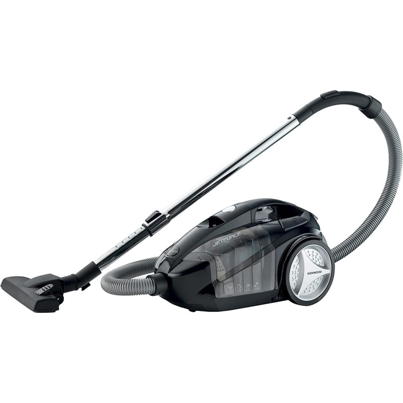 Kenwood Vacuum Cleaner 2200W Multi Cyclonic Bagless Canister 2.5L With 5M Cable, VBP60.000Bk Black