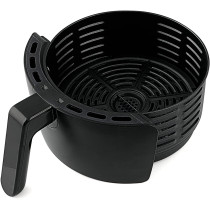 Khind Air Fryer ARF35, 3.5L, Variable Temperature and Timer, Teflon Coated Pot and Food SS Grill, Low Fat Cooking - Black