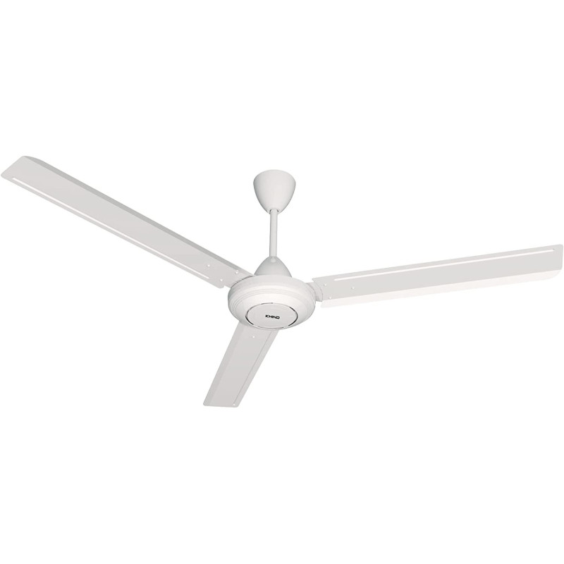 Khind Ceiling Fan 56" Cf560E Made In Malaysia, Metal Blade, Plastic Deco, 100% Copper Motor, Safety Cable