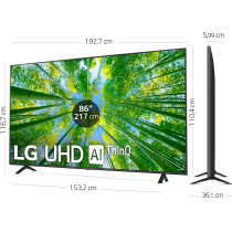 LG UHD 55 Inch UP75 Series 4K Active HDR webOS Smart with ThinQ AI, 55UP7550PVG, Model 2021