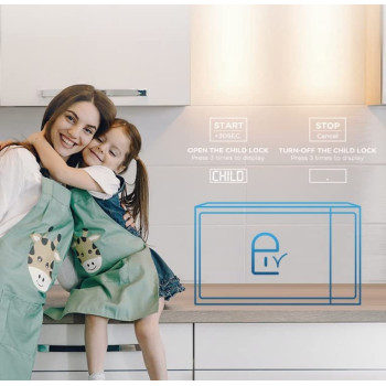 Midea 20 Liters Solo Microwave Oven with 5 Power Levels, 700W, Child-Safety-Lock, Defrost Function, 35 Minutes Timer, Fast Reheat, Push Button Door Opening, Good for Home & Office, Black, MMC21BK