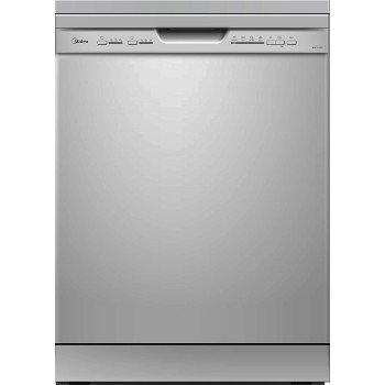 Midea Freestanding Dishwasher, 12 Place Settings, 5 Auto Programs, Silent & High Energy Efficient, WQP125203S