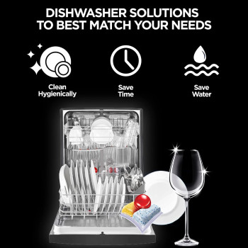 Midea Portable dishwasher with Finish Powerball Ultimate All in One Dishwasher Tablets, Lemon Sparkle, 48 Tabs