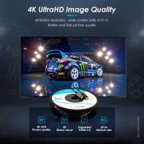 Mowsil Aoc Fibre Hdmi To Hdmi 2.0V 4K Cable, Resolution: Uhd 4K @ 60Hz Bandwidth: Upto 18 Gbps (40M)