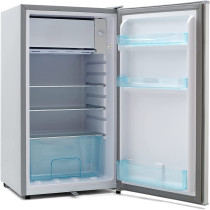 Nikai 125L Gross Capacity Single Door Refrigerator (90L Net Capacity) Mini Refrigerator, NRF125SS1 - Silver