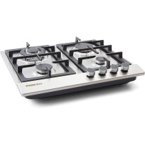 Nikai 4 Burner Built-In Gas Hob With Autoignition, NGH3005N- Stainless Steel, Silver"Min 1 Year Manufacturer Warranty"