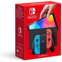 Nintendo Switch (OLED Model) - Neon Blue/Neon Red International Version