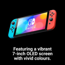 Nintendo Switch (OLED Model) - Neon Blue/Neon Red International Version