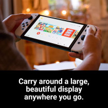 Nintendo Switch (OLED Model) - Neon Blue/Neon Red International Version
