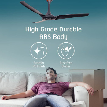 Orient Electric Aerostorm 52 inch Charcoal Grey Ceiling Fan