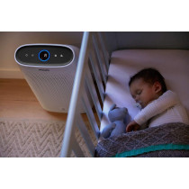 PHILIPS 1000 Series Air Purifier AC1215/90, VitaShield IPS & NanoProtect Pro Filter, Touch UI, White & 1.8m cord (270 m3/h, 63 m2, 33dB)