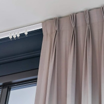 Jetec Bendable Ceiling Curved Curtain Track Flexible Ceiling Curtain Mount Soft Windows Curved Track For Curtain Rail With Track Curtain System Bed Curtains, Ceiling Track White