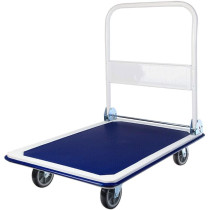 JJSFJH Tools Folding Rolling Flatbed Cart Hand Platform Truck Push Loading Trolley 60 * 90Cm Load Bearing About 300Kg