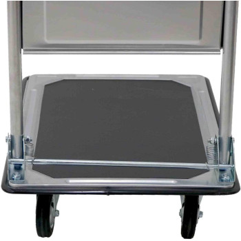 JJSFJH Trolley Portable Adjustable Large Chassis Hand Cart Extended Platform Platform Hand Sack Truck Trolley Transport Heavy Non-Slip Surface