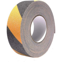 JoDyRiTht Caution Tape, 16 Feet Safety Tape Stairs Anti Slip Tape Caution Hazard Tape Pvc Adhesive High Traction Friction Strong Grip Hazard Warning Tape For Steps Treads Floors Walls, Yellow-Black