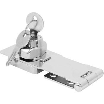 Junluck Keyed Hasp Lock, Hasp Lock, Safety Hasp, Stable For Home Household Family Furniture