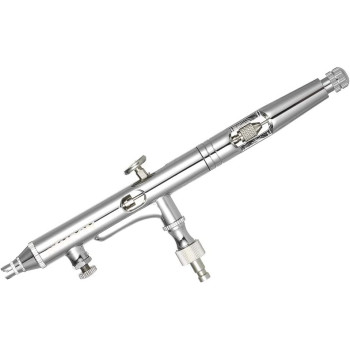 KKmoon-1 Multi-Purpose Side Feed Dual-Action Airbrush Set Adjustable Air Control 0.25Mm 7Cc & 22Cc Trigger Spray Gun For Nail Body Paint