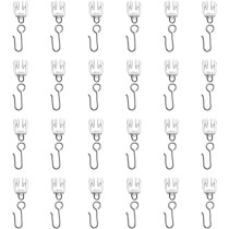 KXLIFE Carrier Rollers For Flexible Ceiling Curtain Track, Bendable Curtain Track Pulley, Curtain Track Carrier Hooks(Set Of 24)