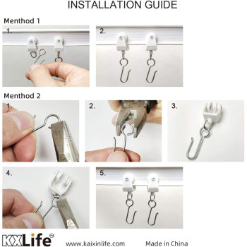 KXLIFE Carrier Rollers For Flexible Ceiling Curtain Track, Bendable Curtain Track Pulley, Curtain Track Carrier Hooks(Set Of 24)