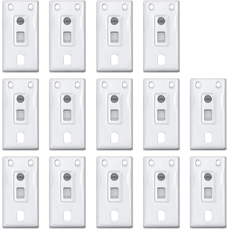 KXLIFE Ceiling Mount Brackets For Flexible Curtain Track, Bendable Curtain Track Ceiling Mounting Hardware (14 Pcs)