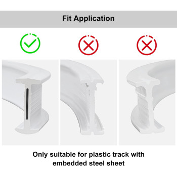 KXLIFE End Caps For Flexible Curtain Track(4 Pcs)