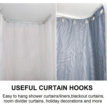 KXLIFE Flexible Bendable Curved Ceiling Curtain Track, Rv Curtain Track, Curtain Track Ceiling Mount, Curtain Rail (8 Ft)