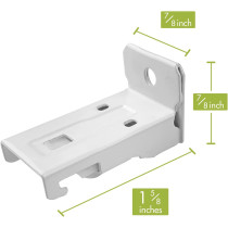 KXLIFE Wall Mount Brackets For Flexible Curtain Track, Bendable Curtain Track Wall Mounting Hardware
