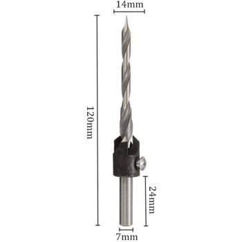 LFDHSF Screwdriver Set, Drill 4.5Mm/6.5Mm Counterlwlei Sunk Drill Bit Woodworking Tool Drill Accessories