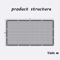 LIANGKIANG Lwlei Sunblock Shade Cloth Outdoor Parking Shed Swimming Pool Lwlei Sunscreen Dust-Proof Anti-Uv Tightly Woven Stretch Resistant, Beige, Customizable Beige