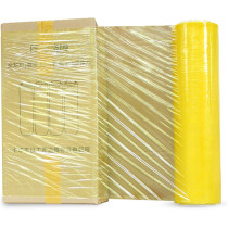 LKZL Shrink Wrap, Heavy Duty Plastic Packaging Cling Film, Moving House Furniture Stretch Rolls, Electronic Factory Material Pallet Packaging Film, 330M X50Cm 20Um (Color : Yellow)