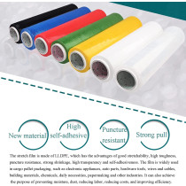 LKZL Shrink Wrap, Heavy Duty Plastic Packaging Cling Film, Moving House Furniture Stretch Rolls, Electronic Factory Material Pallet Packaging Film, 330M X50Cm 20Um (Color : Yellow)