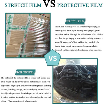 LKZL Shrink Wrap, Heavy Duty Plastic Packaging Cling Film, Moving House Furniture Stretch Rolls, Electronic Factory Material Pallet Packaging Film, 330M X50Cm 20Um (Color : Yellow)