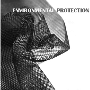 Loboo Idea Fiberglass Window Screen Mesh Replacement Roll Of Screen (1X10 Meters, Black)