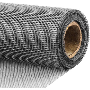 Loboo Idea Fiberglass Window Screen Mesh Replacement Roll Of Screen (1X10 Meters, Gray)