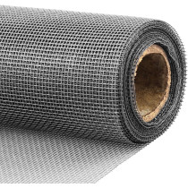Loboo Idea Fiberglass Window Screen Mesh Replacement Roll Of Screen (1X10 Meters, Gray)