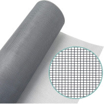 Loboo Idea Fiberglass Window Screen Mesh Replacement Roll Of Screen (1X10 Meters, Gray)