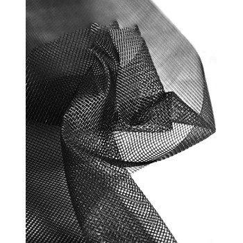 Loboo Idea Window Screen Mesh, Replaceable Fiberglass Curtain Mesh For Fiberglass Doors, Window Screen And Courtyard Wall (100X100Cm (39.37X39.37 Inches),Black)