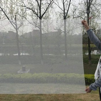 Loboo Idea Window Screen Mesh, Replaceable Fiberglass Curtain Mesh For Fiberglass Doors, Window Screen And Courtyard Wall (100X300Cm (39.37X118.11 Inches),White)