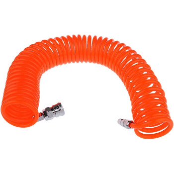 LOVIVER 9M Retractable Coil Air Hose Hose 8Mmx5Mm Pu With 1/4" Npt Fittings