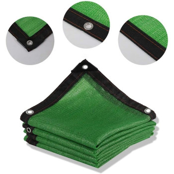 LWLEI Sun Shade Cloth 70-80% LWLEI Sunblock Green Greenhouse Shade Net Uv Block Shade Tarp With Reinforced Grommets,For Garden Plants Color : Green
